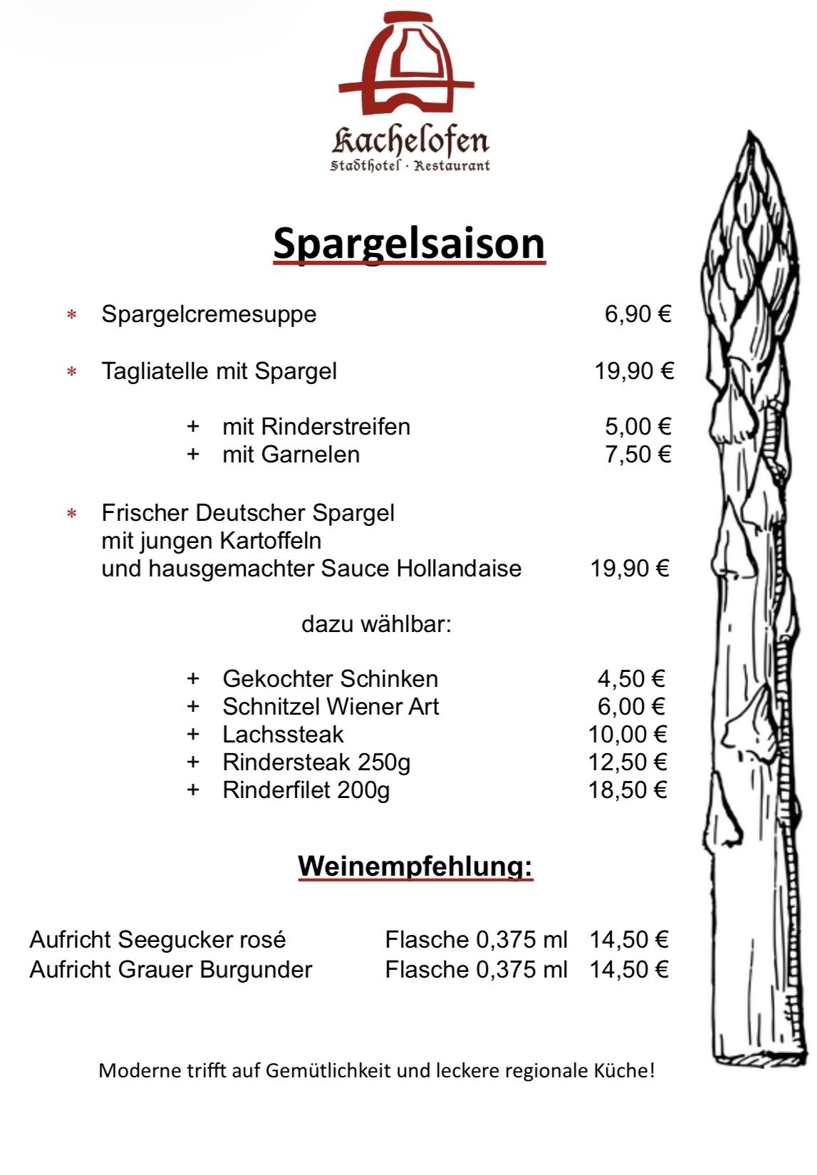 Spargelkarte 2026